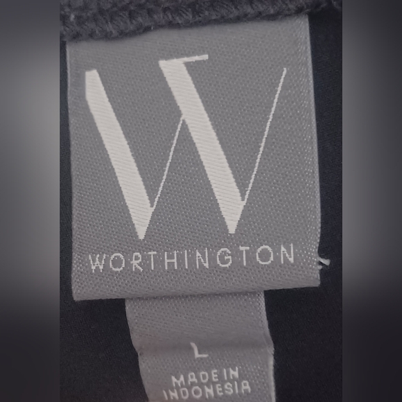 Worthington Women's Long Sleeve Mock Neck Top Black Size L - Picture 4 of 5